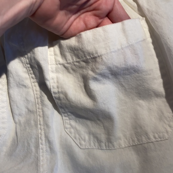 Linen Elastic Smocked Waist Capri Pants - Picture 8 of 8